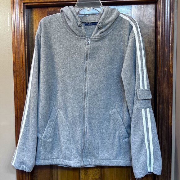 Nick & Sarah Sport Woman Gray Soft Fleecy LS Hoodie 1X EUC‎ - Picture 2 of 11